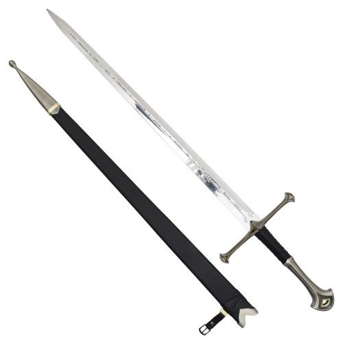 Lord of the Rings Andruil Replica Sword With Scabbard, A masterpiece forged in legend — the iconic Narsil sword brought to life